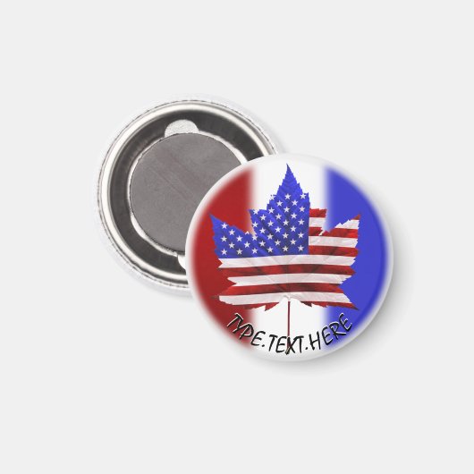 Canada États-Unis Aimants frigo souvenir (Recto/Verso)