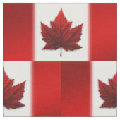 Canada Fabric Canada Flag Fabric Gepersonaliseerd Stof (Close Up)