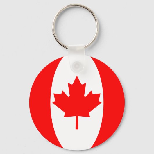 Canada Fisheye Flag Sleutelhanger (Voorkant)