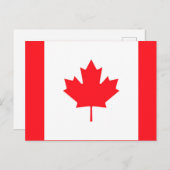 Canada Flag Briefkaart - Canadian Souvenir Mailer (Voorkant / Achterkant)