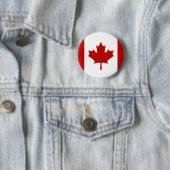 Canada Flag Button Red (In situ)