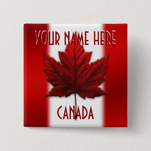 Canada Flag Buttonnen Specialized Canada Souvenir Vierkante Button 5,1 Cm (Voorkant)
