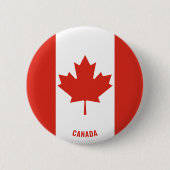 Canada Flag Charming Patriotic Button (Voorkant)