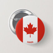 Canada Flag Charming Patriotic Button (Voorkant /achterkant)