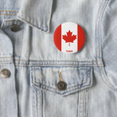 Canada Flag Charming Patriotic Button (In situ)