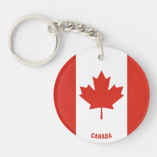 Canada Flag Charming Patriotic Sleutelhanger