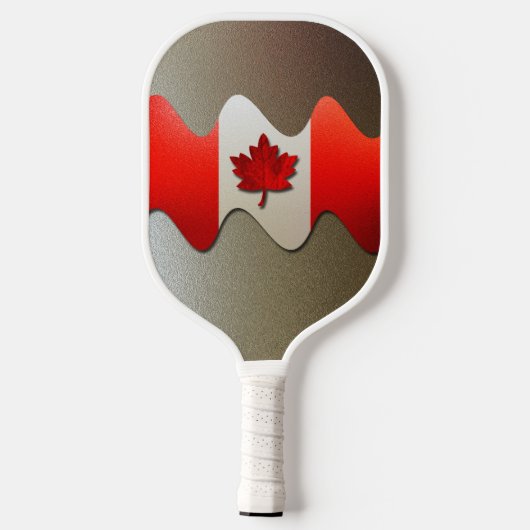Canada Flag-Chrome door Shirley Taylor Pickleball Paddle (Achterkant)