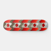 Canada Flag-Chrome door Shirley Taylor Skateboard (Horizontaal)