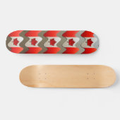 Canada Flag-Chrome door Shirley Taylor Skateboard (Horizontaal)