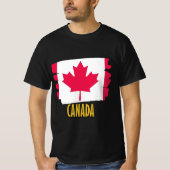 Canada Flag – Classic Maple Leaf Design T-shirt (Voorkant)