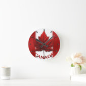 Canada Flag Clock Canada Souvenir Wall Clocks Gift Ronde Klok (Huis)