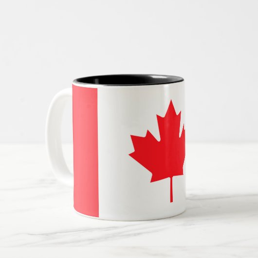 Canada Flag Custom Mug - Flag of canada (Devant gauche)