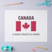 Canada Flag en Motto Tissuepapier (Craft)