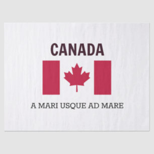 Canada Flag en Motto Tissuepapier