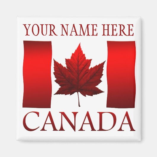 Canada Flag Fridge Magnet Canada Maple Leaf Magnet Magneet (Voorkant)