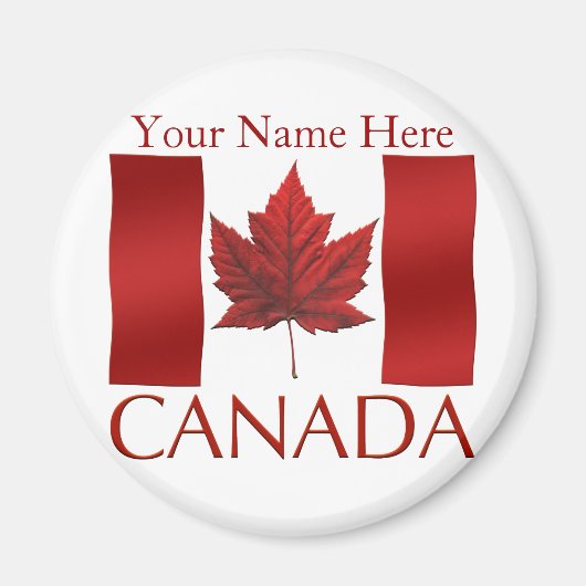 Canada Flag Fridge Magnet Canada Maple Leaf Magnet Magneet (Voorkant)
