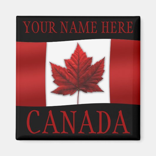 Canada Flag Fridge Magnet Canada Maple Leaf Magnet Magneet (Voorkant)