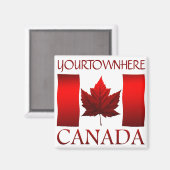 Canada Flag Fridge Magnet Canada Maple Leaf Magnet Magneet (Voorkant / Achterkant)