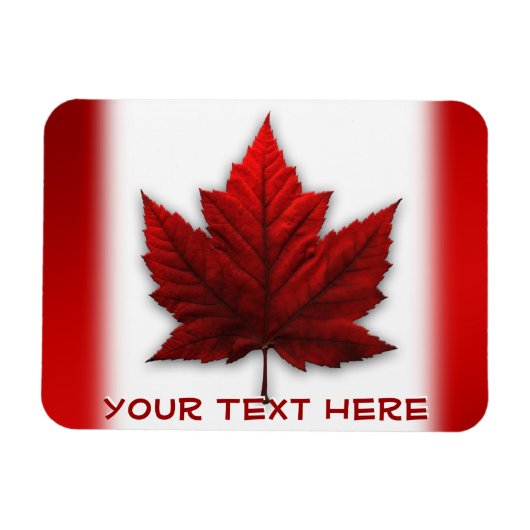 Canada Flag Fridge Magnet Custom Canada Magnets Magneet (Horizontaal)