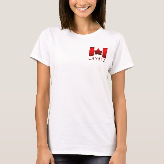 Canada Flag Golf Shirt Dames Canada Polo Shirten (Voorkant)