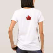 Canada Flag Golf Shirt Dames Canada Polo Shirten (Achterkant)