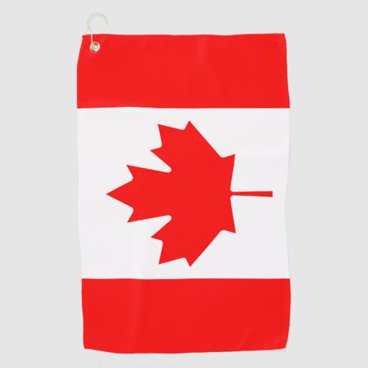 Canada Flag Golf Towel Golfhanddoek (Voorkant)