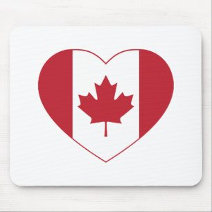 Canada Flag Heart Muismat