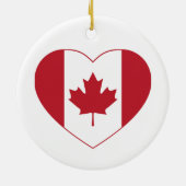 Canada Flag Heart Ornament (Achterkant)