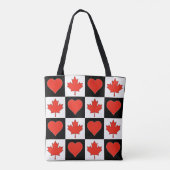 Canada Flag Heart Patriotic Canadian Pride Draagtas (Achterkant)