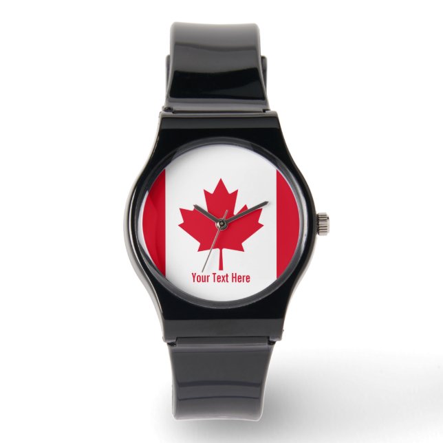 Canada Flag Horloge (Voorkant)