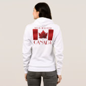 Canada Flag Jacket Specialized Souvenir Jacket Hoodie (Achterkant volledig)