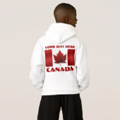 Canada Flag Jas Gepersonaliseerde Souvenir Hoodies (Achterkant volledig)