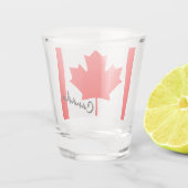 Canada Flag Keepomwille Souvenir Canadian Maple Le Shot Glas (Achterkant)