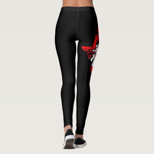 Canada Flag Leggings - Maple Leaf Design (Achterkant)