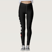 Canada Flag Leggings - Maple Leaf Womens Tights (Devant)