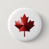 Canada Flag Maple Leaf Button (Voorkant)