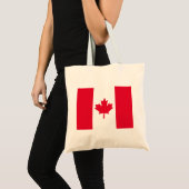 Canada Flag Maple Leaf Red White Canada Tote Bag (Voorkant (product))