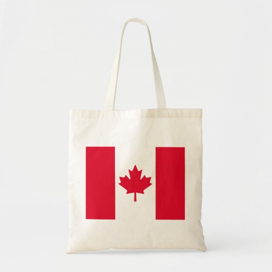 Canada Flag Maple Leaf Red White Canada Tote Bag (Voorkant)