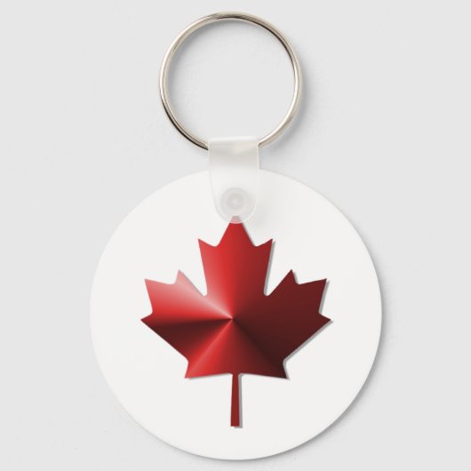 Canada Flag Maple Leaf Sleutelhanger (Voorkant)