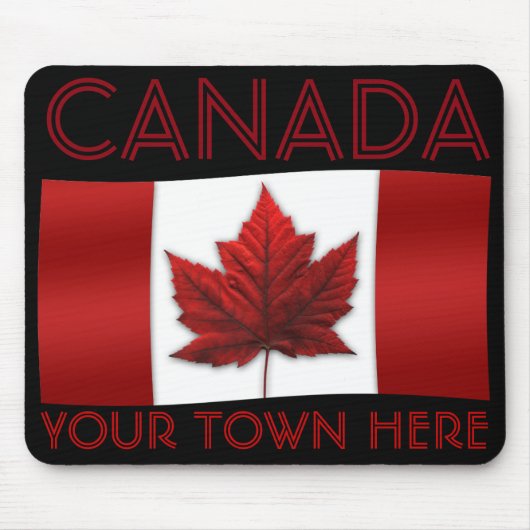 Canada Flag Mousepad Canada Maple Leaf Mousepad Muismat (Voorkant)