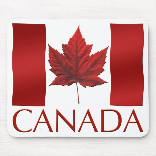 Canada Flag Mousepad Canada Maple Leaf Mousepad Muismat (Voorkant)
