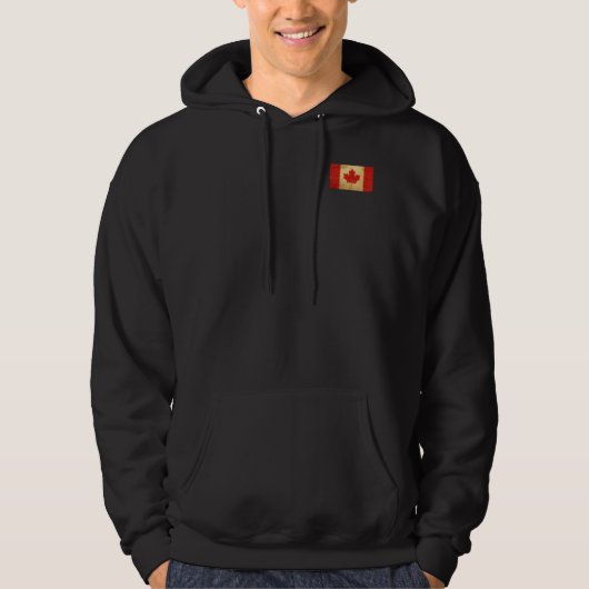 Canada Flag  ontwerp Mannen Hoodie (Voorkant)