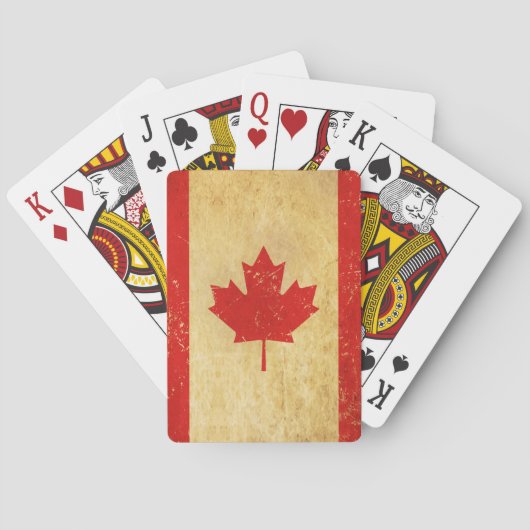 Canada Flag ontwerp Pokerkaarten (Achterkant)