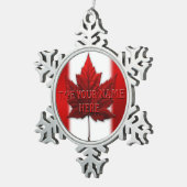 Canada Flag Ornament Personalized Canada Souvenir (Rechts)