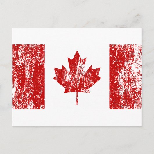 Canada Flag Pride Briefkaart (Voorkant)