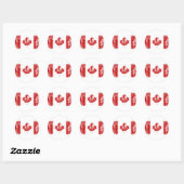 Canada Flag Pride Ronde Sticker (Vel)