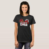 Canada Flag Proud Senegal Senegalese DNA Fingerpri T-shirt (Voorkant volledig)