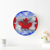 Canada Flag & Sky Proud Patriotic Wall Clock Grote Klok (Huis)