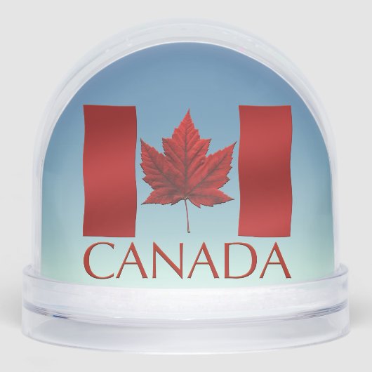 Canada Flag Snow Globe Custom Canada Snowglobe (Avant)
