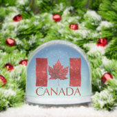 Canada Flag Snow Globe Custom Canada Snowglobe (Noël)